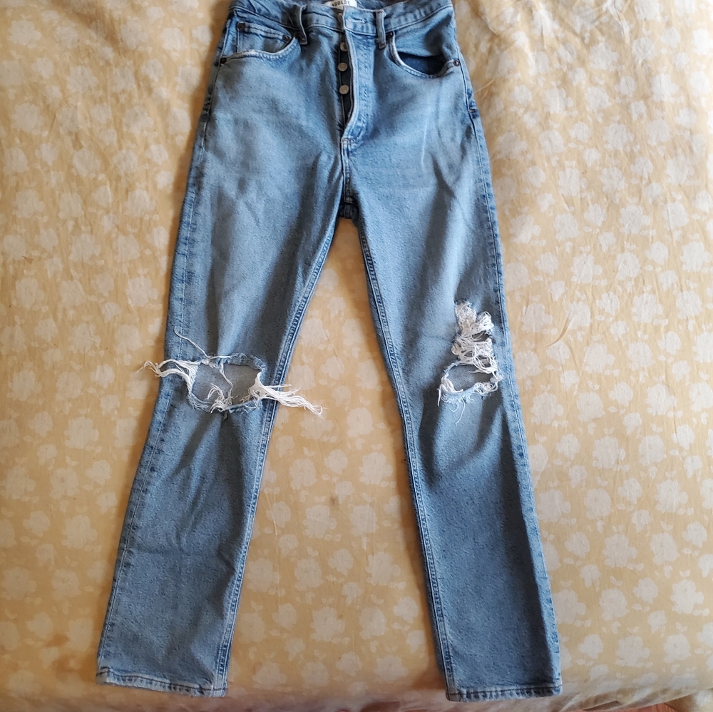 Agolde distressed skinny jeans